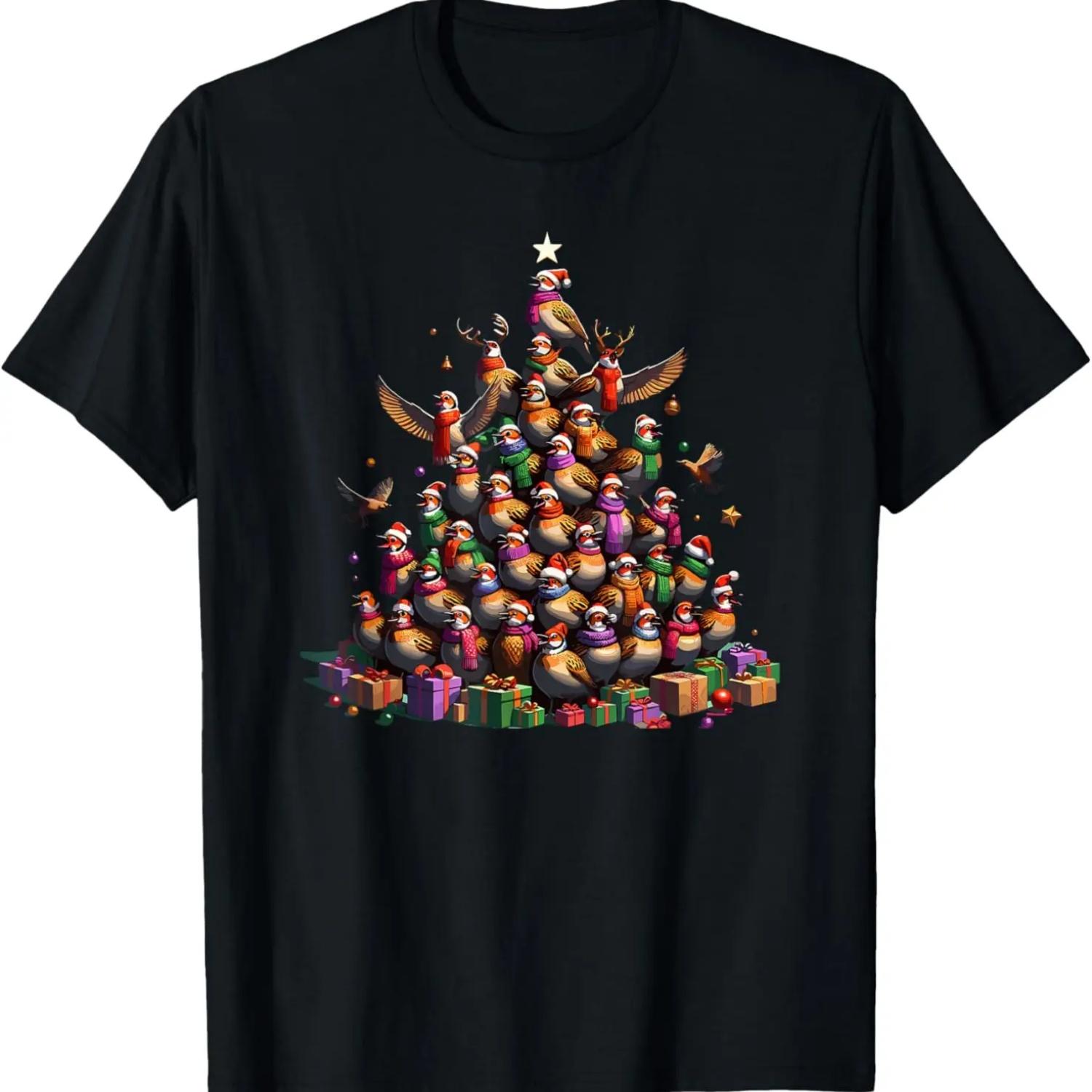 

Christmas Tree Partridges Partridge Bird T-Shirt XXXXXL