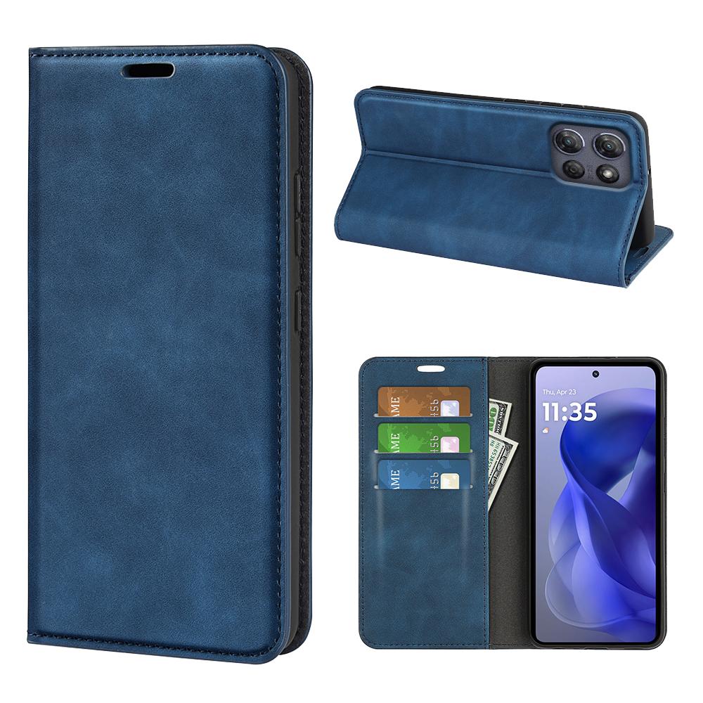 For Motorola Moto G Power (2025) Case Skin Touch Leather Wallet Phone Cover