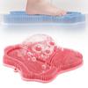 Silicone Bath Brush with Suction Cup Base Foot Massager Scrubber Soft Bristles Massage Brush Versatile Back Scrubber
