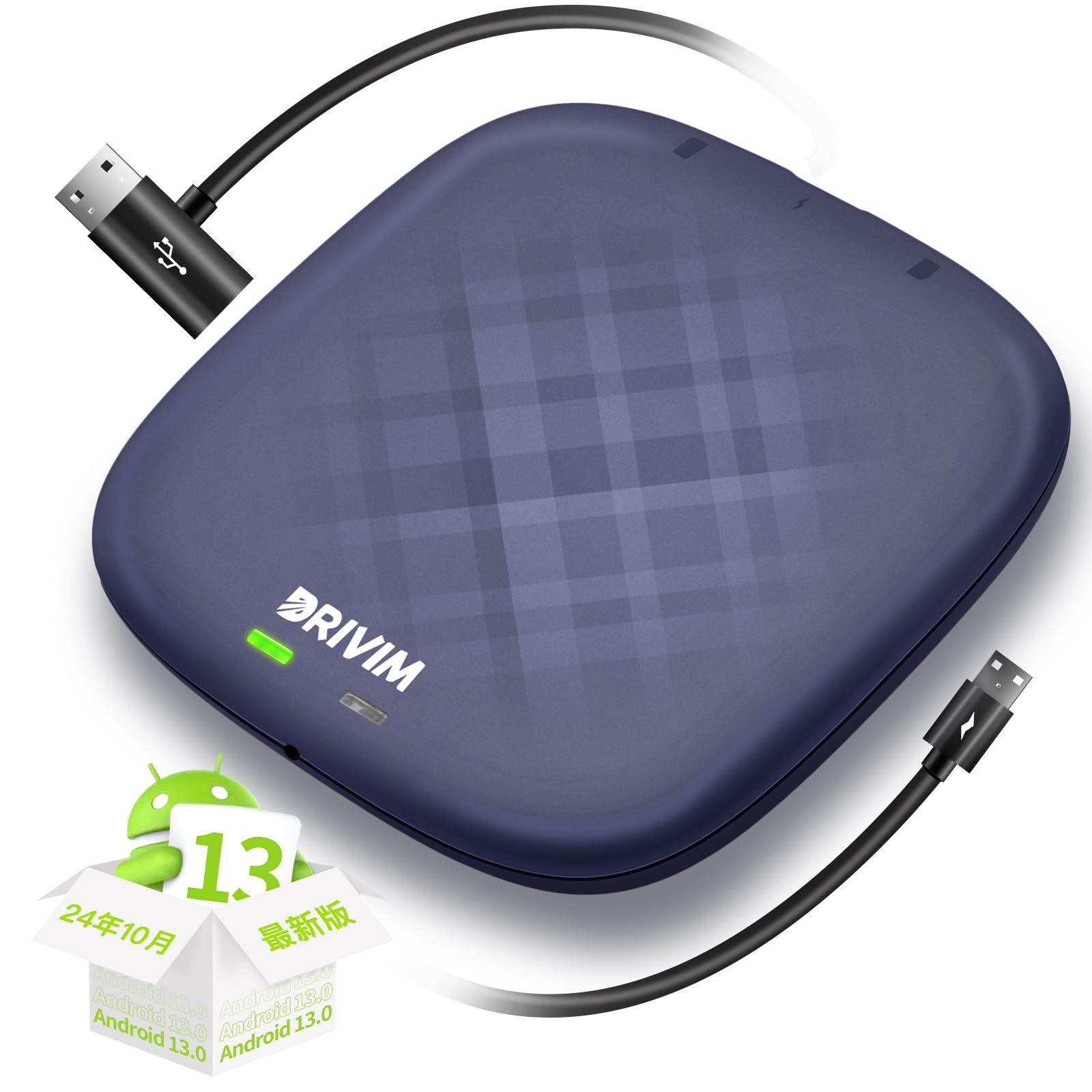 

DRIVIM CarPlay AI Box [Updated October 2024] Android 13.0 CarPlay Adapter with Split Screen, Compatible with Genuine Wired CarPlay Vehicles, Easy Inst