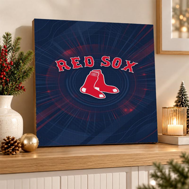 Boston Red Sox Diamond Painting Kit 5D Full Drill DIY Diamond Mosaic Wall Art Home Decor