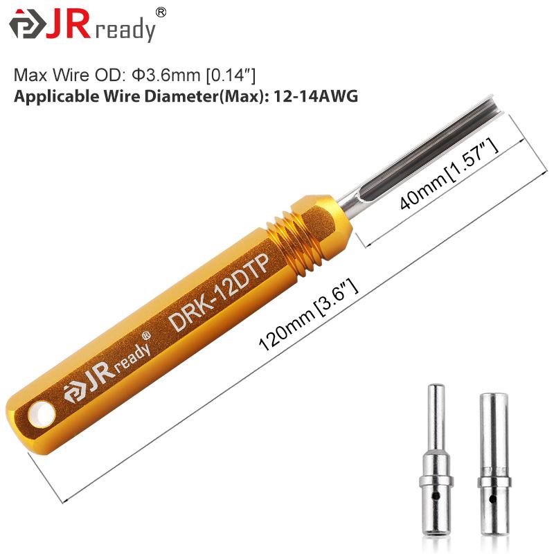 JRready Pin Extractor Tool For Solid/Stamped Contacts Terminal Removal Instrument For Deutsch Connector DT/DTM/DTP/HDP/DRC ,RT1B