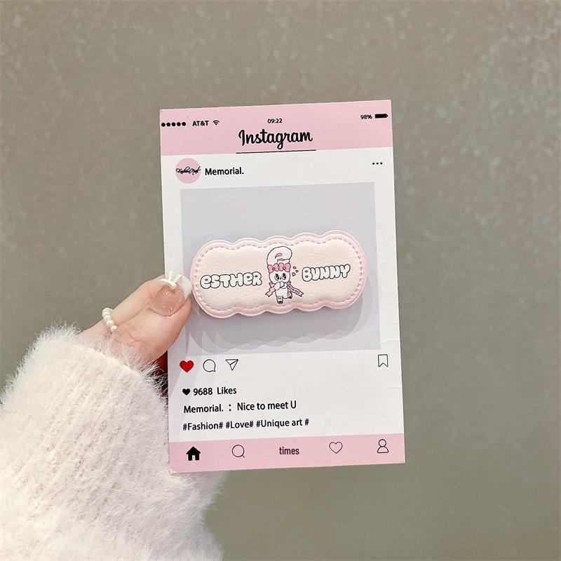 

Hobby Love Heart Rabbit Silk Stand Case for iPhone 17/16 Pro Max/15/14 - Women’s Phone Cover iPhone 17 Pro