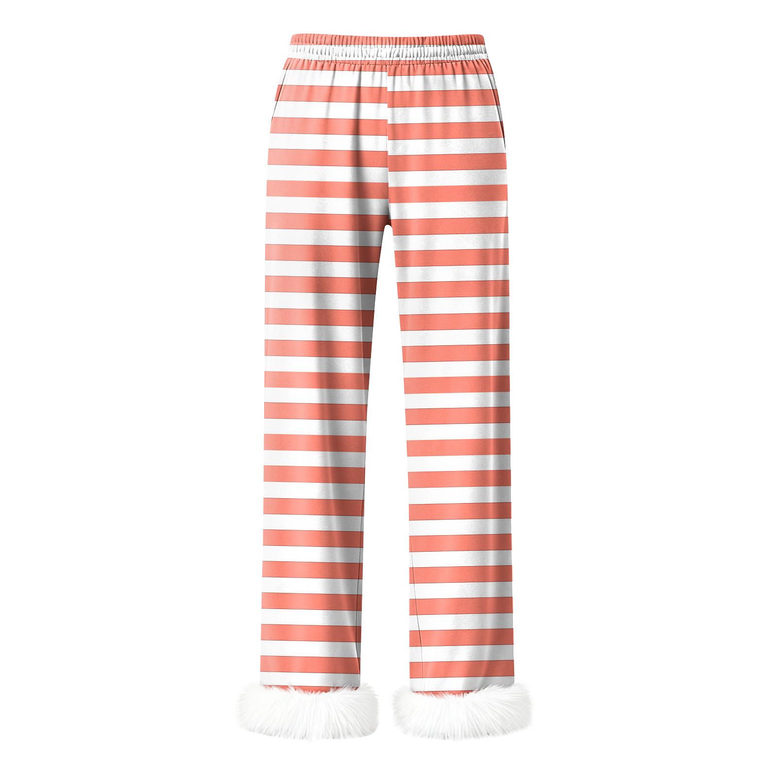 

Women s Fashionable Casual Trousers, Striped Print Trouser S