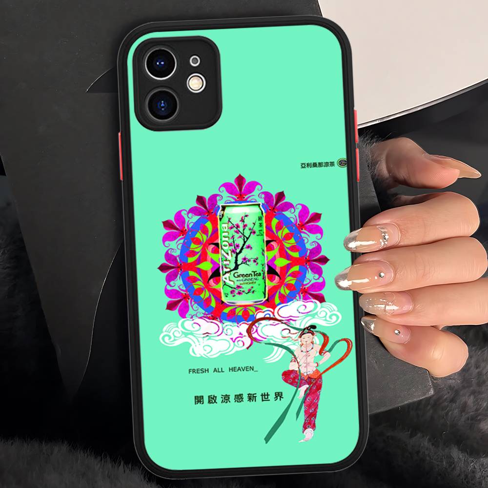 

Fashion Vaporwave AriZona Iced Tea Aesthetic Phone Case For IPhone 16 15 14 Plus 15 13 12 11 Pro Max X XS MAX Matte Cover iphone 15 plus