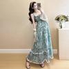 Knit Hollow Cardigan Maternity Set: Slimming Long Dress Two-Piece for Summer 2026, Age-Reducing Holiday Style