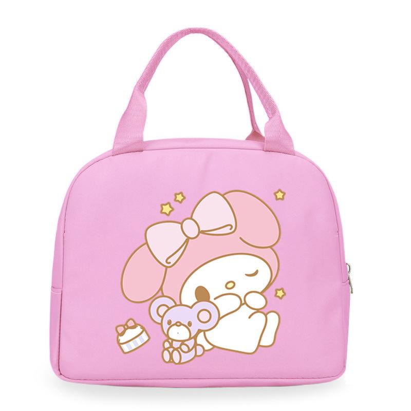 Melody cute cartoon print student lunch bag high value work commute leisure handbag