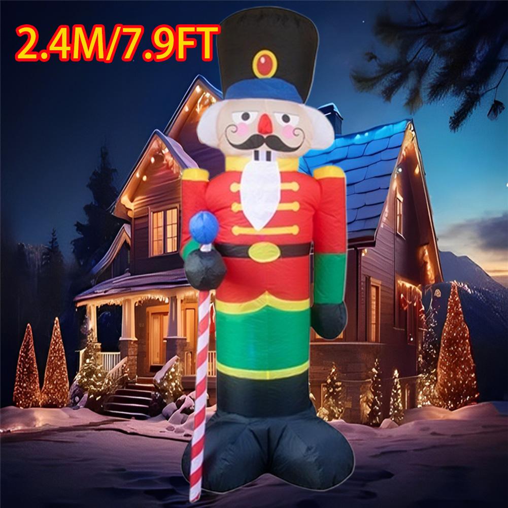 Christmas Decorations Inflatable Model Built-in LED Lights Inflated Toys Ornament Xmas Party New Year Garden Yard Outdoor Decor
