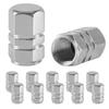 4Pcs Dustproof Aluminum Valve Caps Universal Tire Stem Covers For Car Truck Moto
