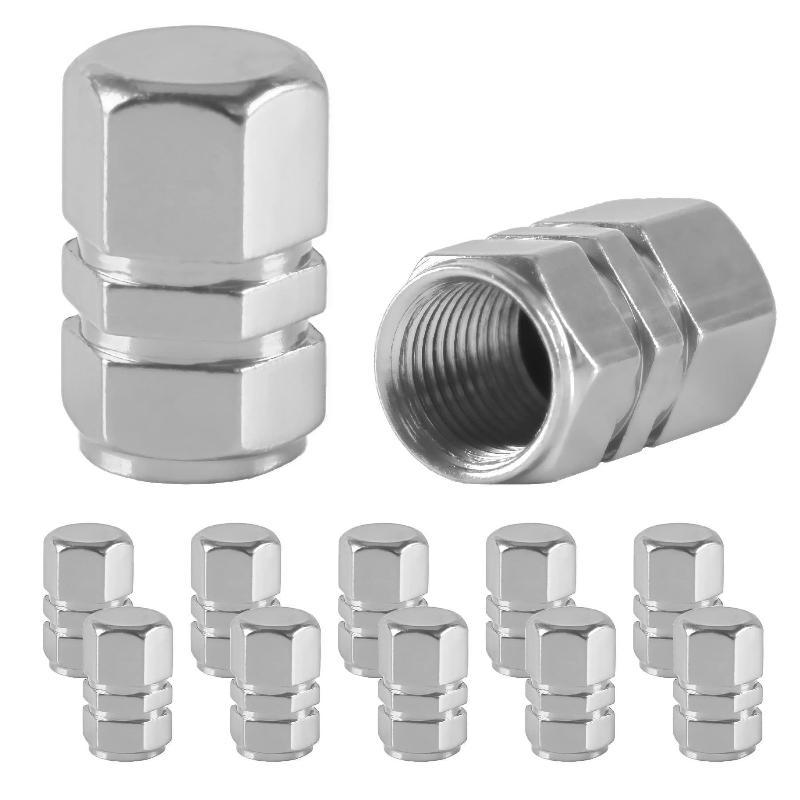 4Pcs Dustproof Aluminum Valve Caps Universal Tire Stem Covers For Car Truck Moto