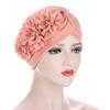 Polyester Headscarf Hat With Floral Embellishments For Fashionable Outdoors