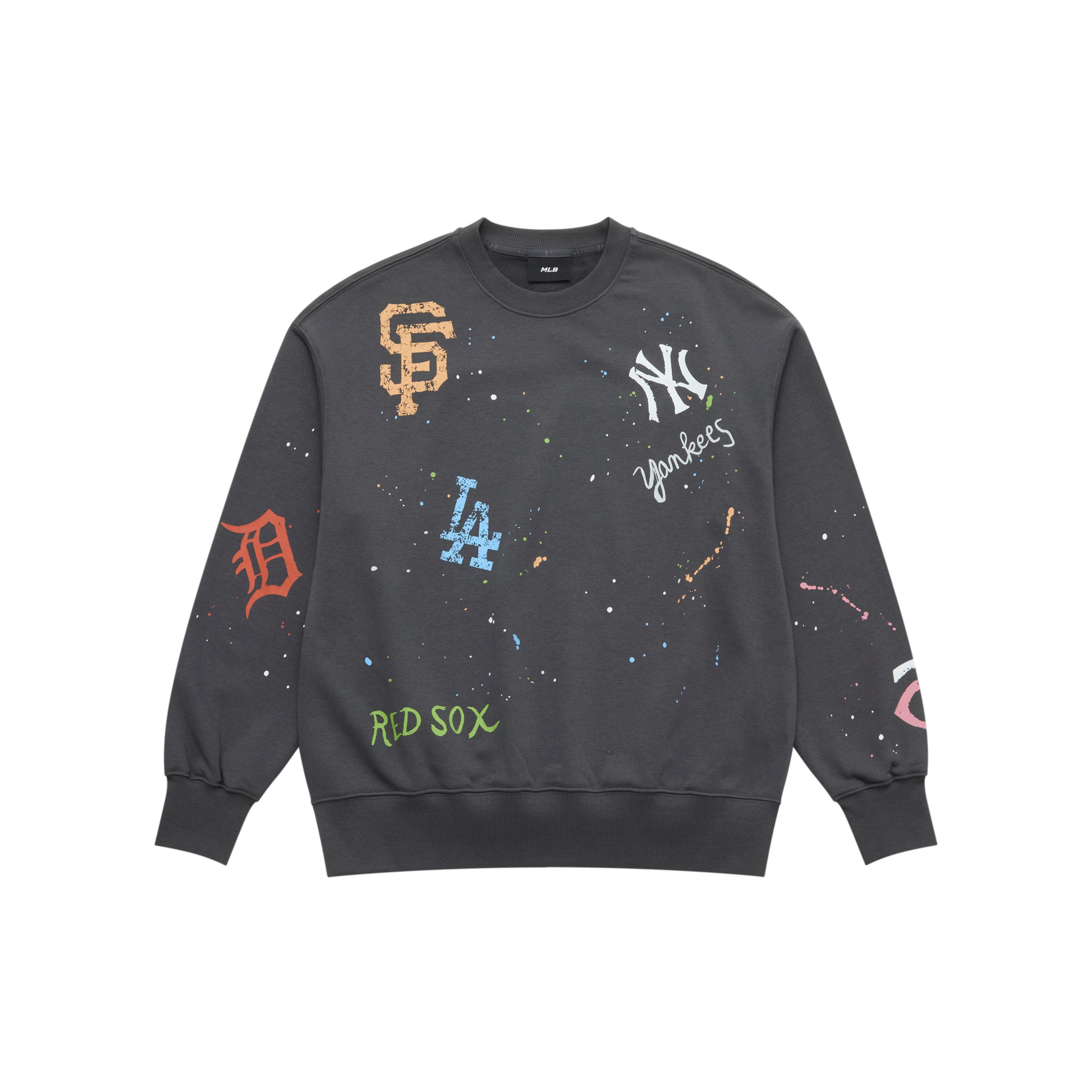 MLB 25FW Sweatshirt Unisex Standard Charcoal Gray 3AMTG0154-00CGS S