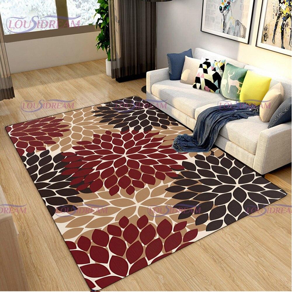 Tapete moderno com estampa de flores, tapete floral, tapete de cozinha, tapete antiderrapante, tapete de banheiro, tapete de entrada frontal