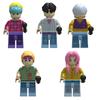 KPOP Demon Hunters Cartoon Doll Building Blocks Kawaii Mini Collection Action Figure Head Assembly Toys Child Educational Toys Christmas Gift