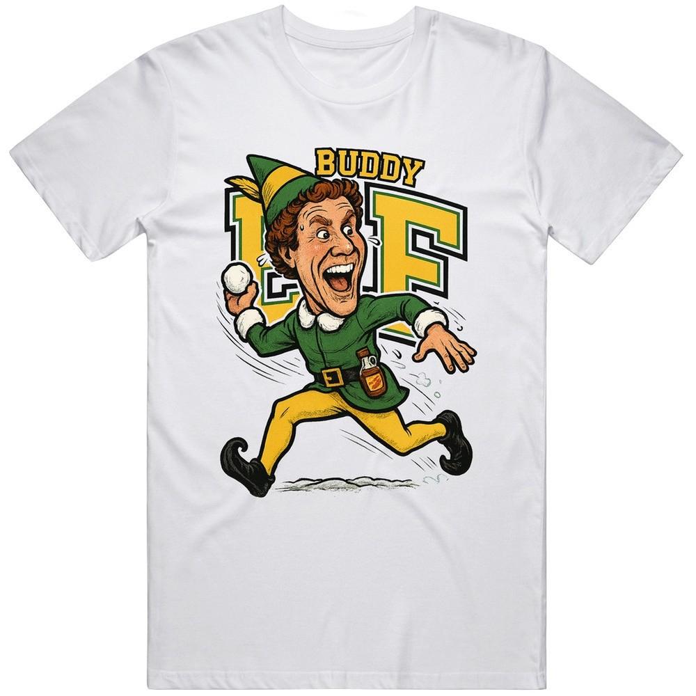 Classic Christmas Caricature Buddy ELF Movie Fan T Shirt Unisex T-Shirt S