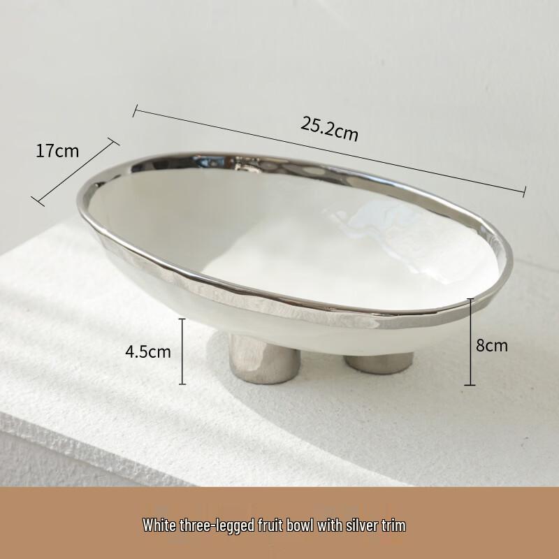 

Modern Ceramic Three-Legged Fruit Plate