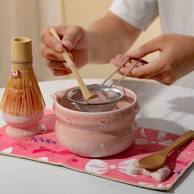 Vysoce hodnotná sada matcha čaje Keramika s vypálenou glazurou Baibenli Šlehačka na čaj Japonská sada matcha