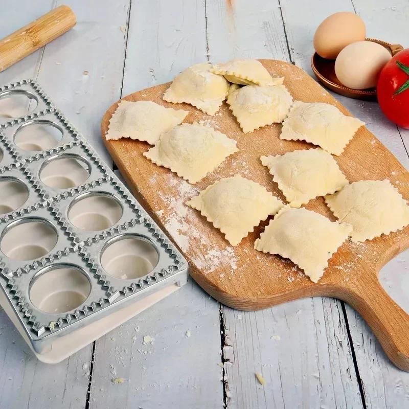 DIY Ravioli Mold Dumpling Mould Dumpling Maker Ravioli Maker Mould Alloy Aluminum Ravioli Stamp Cutter Mold Kitchen Accessories