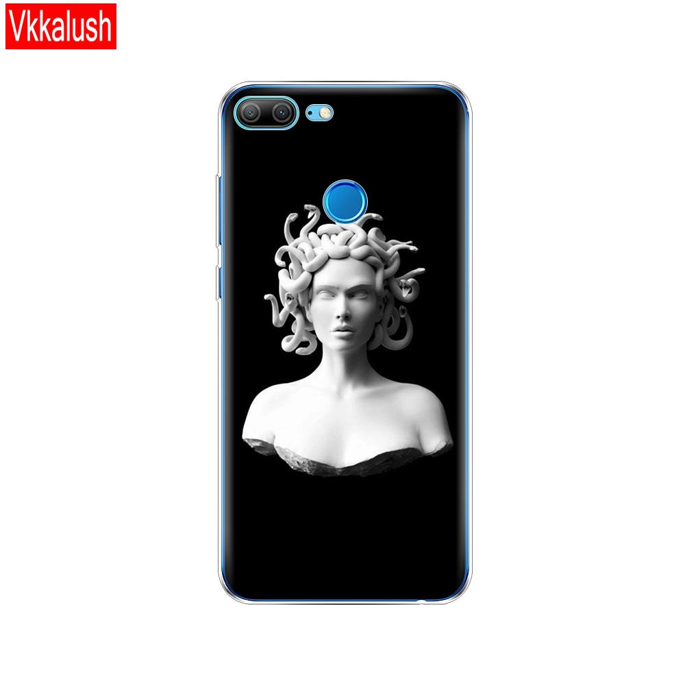 Hülle Handyhülle für Huawei Honor 9 Lite weiches TPU Silikon Rückseite 360 Vollschutz Druck transparent Coque Shell