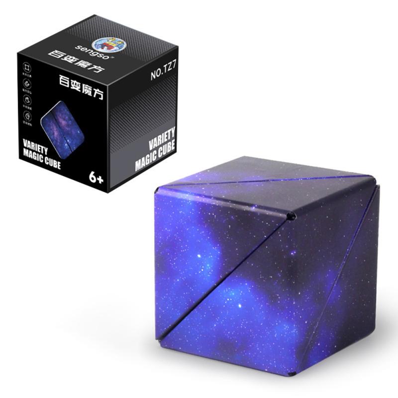 Magnetic Magic Cube Variety Geometric Changeable 3d Decompression Infinite Cube For Kids Toys