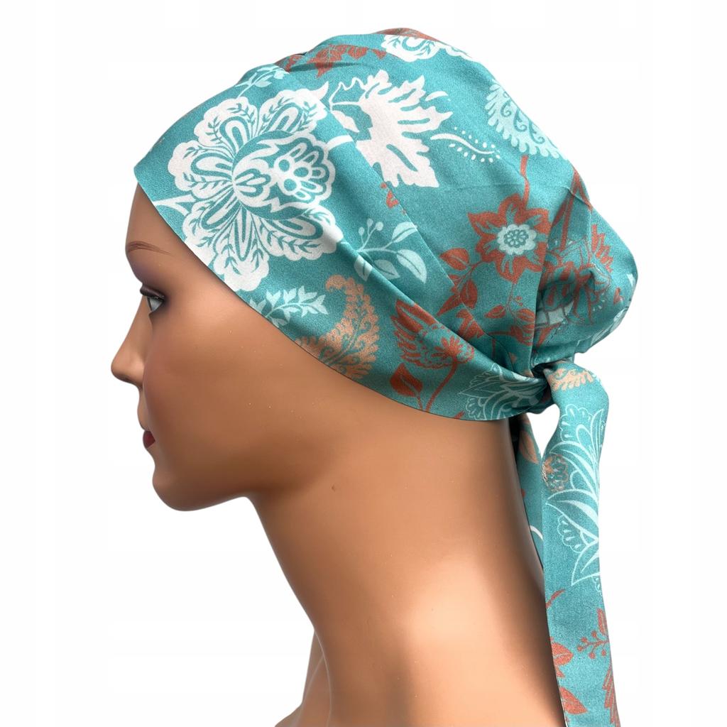 Tess 464 Headscarf, Pleated, Stylish Summer Accessory, Polish Product