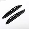For Toyota Venza / Harrier  - 2024 Front Fog Light Lamp Ring Eyebrow Eyelid Cover Trim ABS Black / Carbon Fiber Accessories