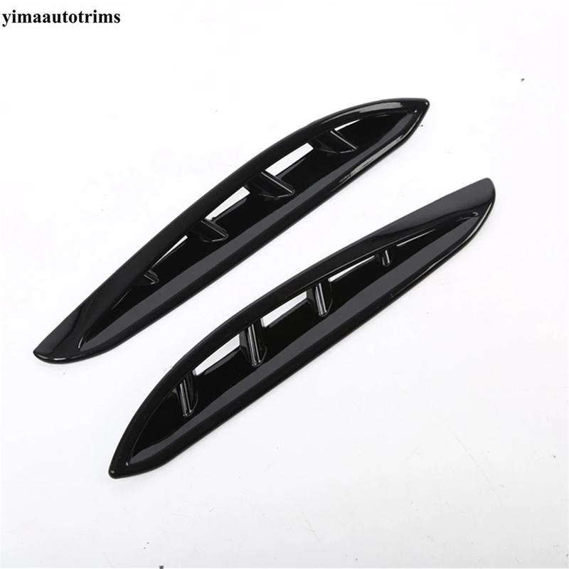 For Toyota Venza / Harrier  - 2024 Front Fog Light Lamp Ring Eyebrow Eyelid Cover Trim ABS Black / Carbon Fiber Accessories