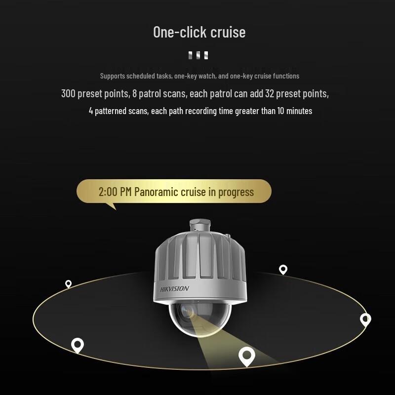 HIKVISION 4MP 18x Optical Zoom Explosion-Proof PTZ Dome Camera CN plug (adapter included)