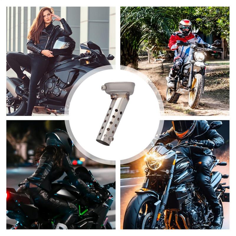 Auspuffschalldämpfer mit Einsätzen Wasserdicht Geräuschreduzierung Motorradschalldämpfer Hohe Leistung Stabile Powersports Schalldämpfer &