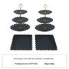European Three-Tier Dessert Stand: Elegant Fruit Plate and Cake Display for Afternoon Tea