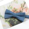 Mens Super Soft Downy Suede Parent-Child Bowtie Set Macarons Solid Color Classic Design Cute Butterfly Red Green Blue Pink Tie
