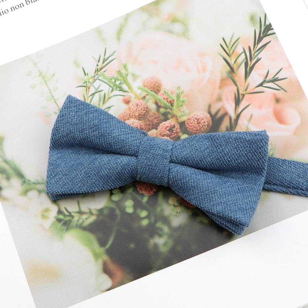 Mens Super Soft Downy Suede Parent-Child Bowtie Set Macarons Solid Color Classic Design Cute Butterfly Red Green Blue Pink Tie