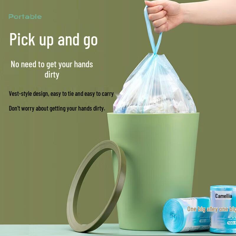 CHAHUA Large Thickened Vest-Style Garbage Bags