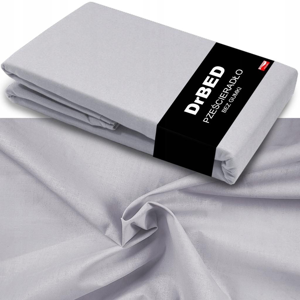 Fitted Sheet Natural Cotton 220 x 200 Durable GRAY Polish