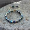 Bohemian Woven Adjustable Blue Imperial Stone Bracelet