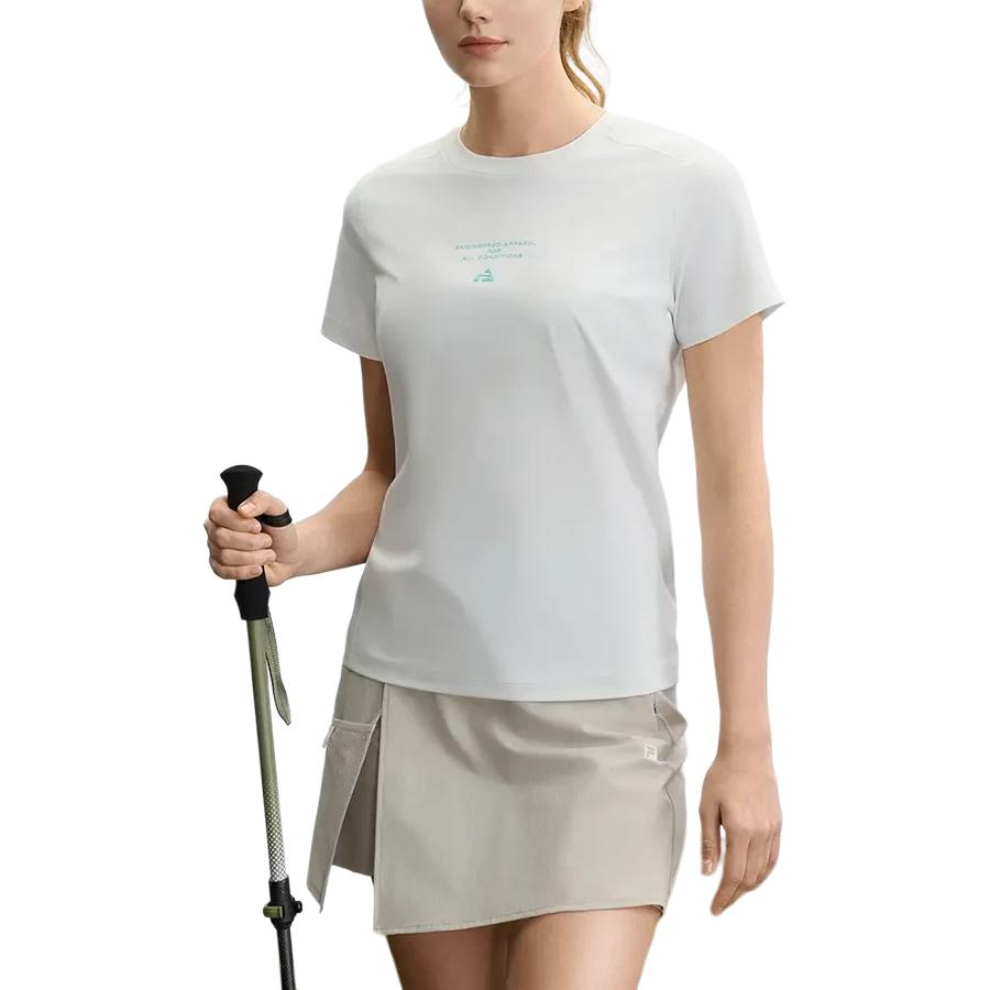 

Fila Athletics Explorer Повседневная быстросохнущая футболка с коротким рукавом Женские топы Белоснежный A11W527117F-WT S