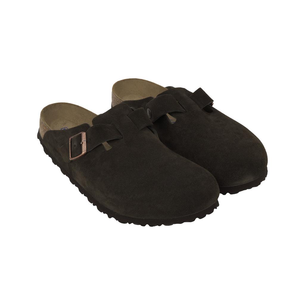 Birkenstock Boston Soft Footbed Suede Mocha Unisex Sneakers Brown 0660461