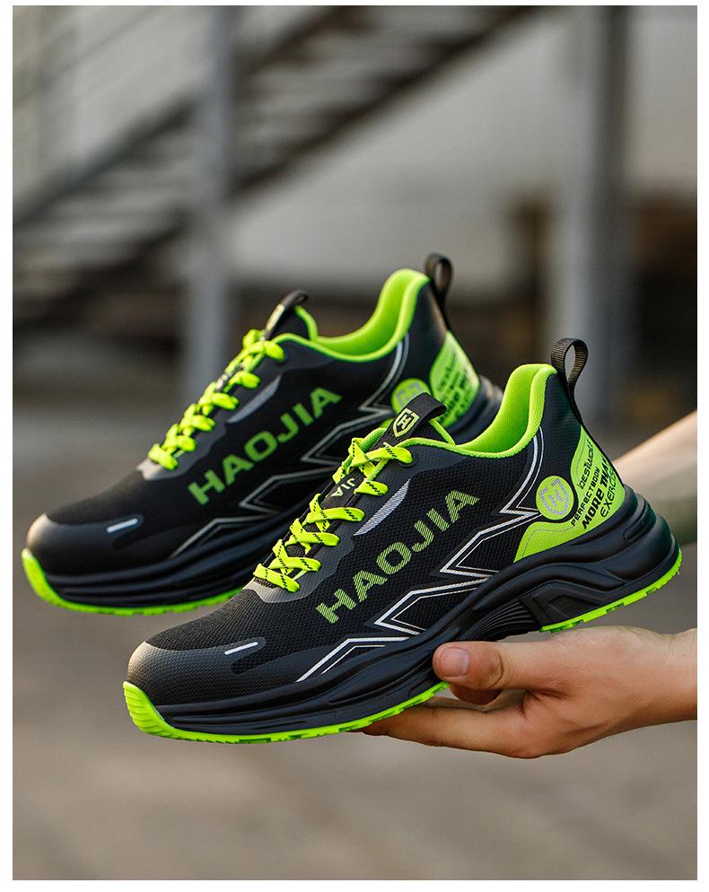 Men's Premium Cross-Border Safety Shoes: Steel Toe, Anti-Smash, Anti-Puncture, Lightweight & Breathable Work Protection