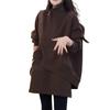 Women's Trendy Two-Piece Set: Thick High-Neck Sweatshirt & Short Skirt - Age-Defying Autumn/Winter Fashion