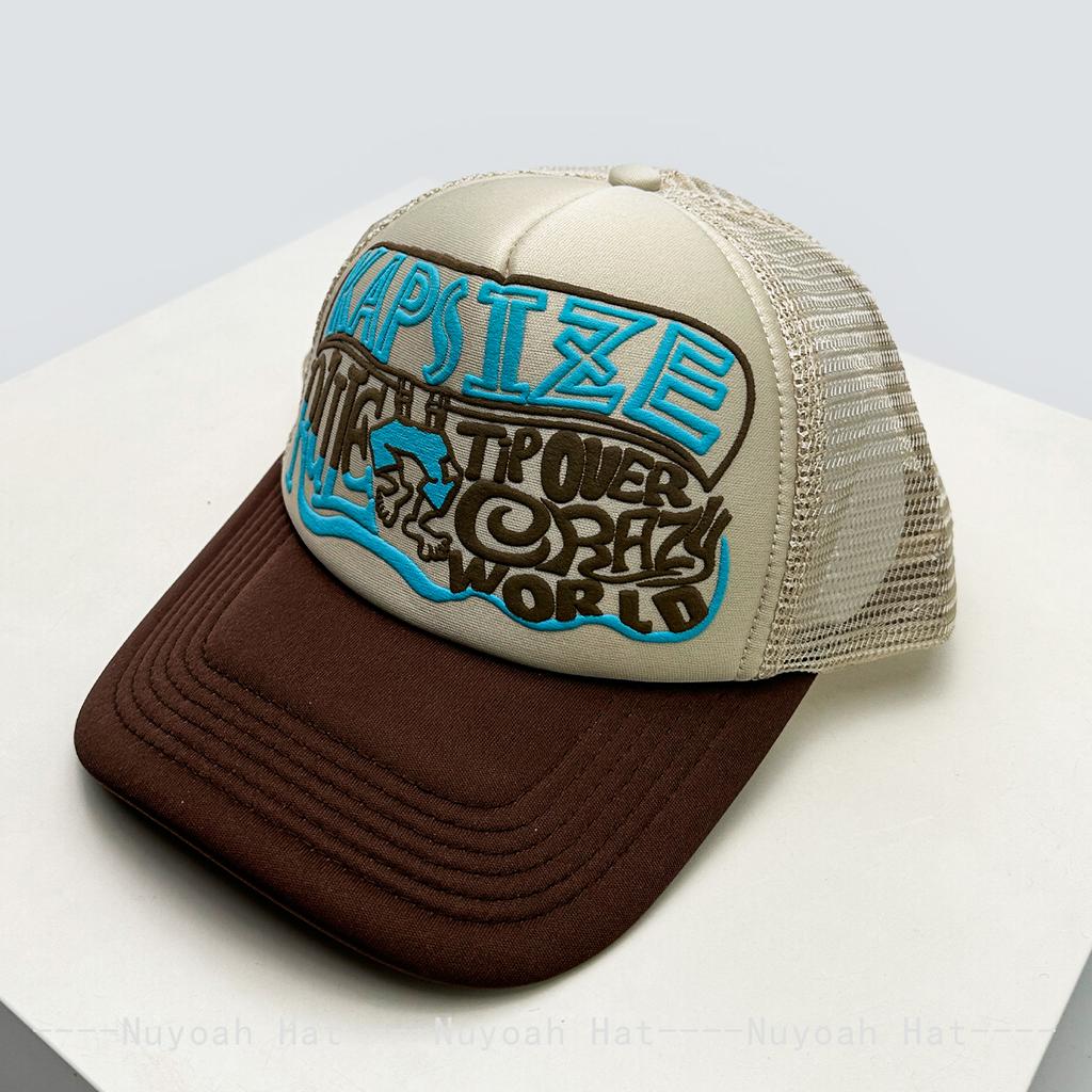 Baseball Letterings Alphabet Printed Color Contrast Blocking Style American Women Men For Neutral Gender Fresh Caps Peaked Hats Breathable
