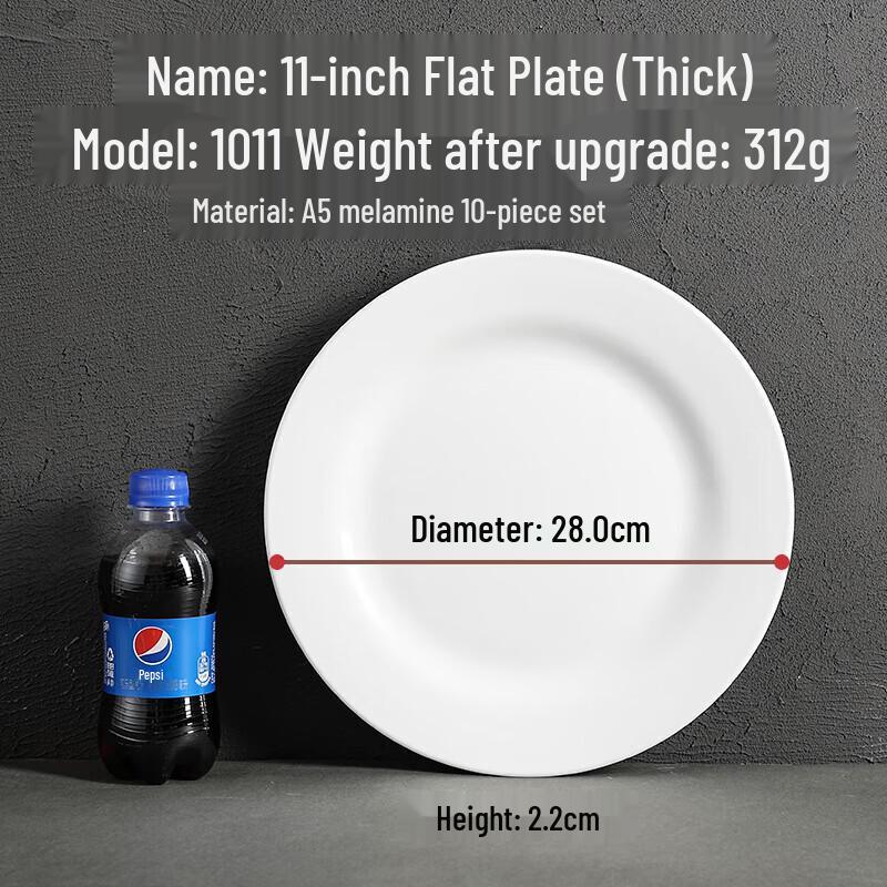 

White Melamine Buffet Plates