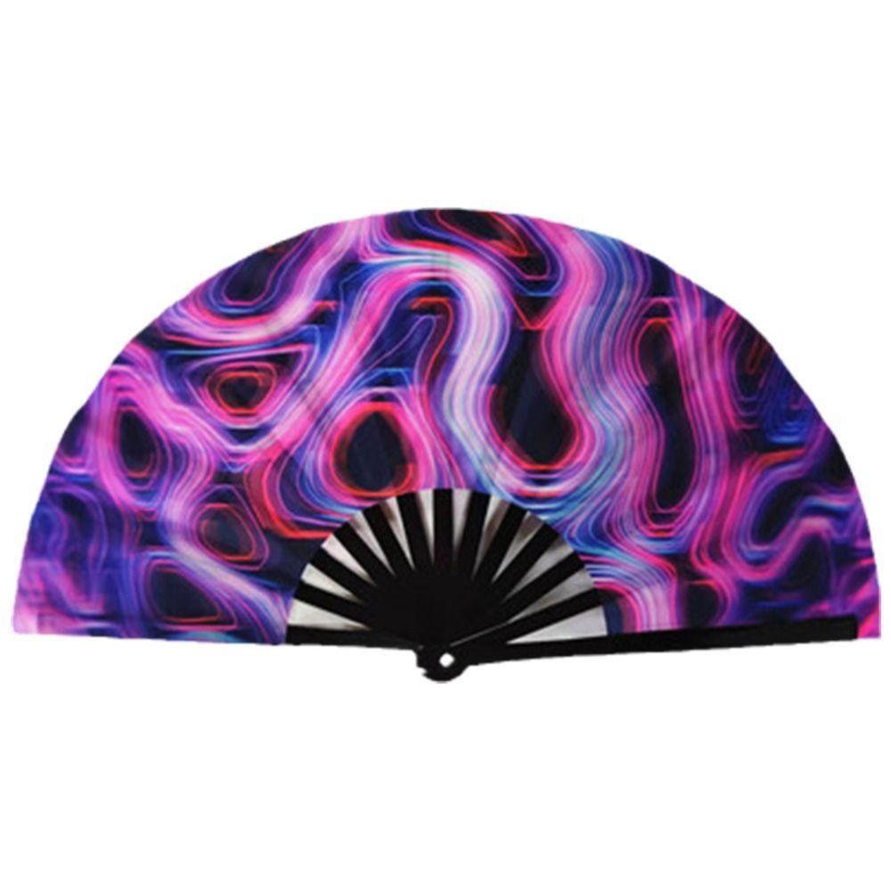 Folding Large Folded Hand Fan Fans with Lights Rainbow Folding Fan  Festival