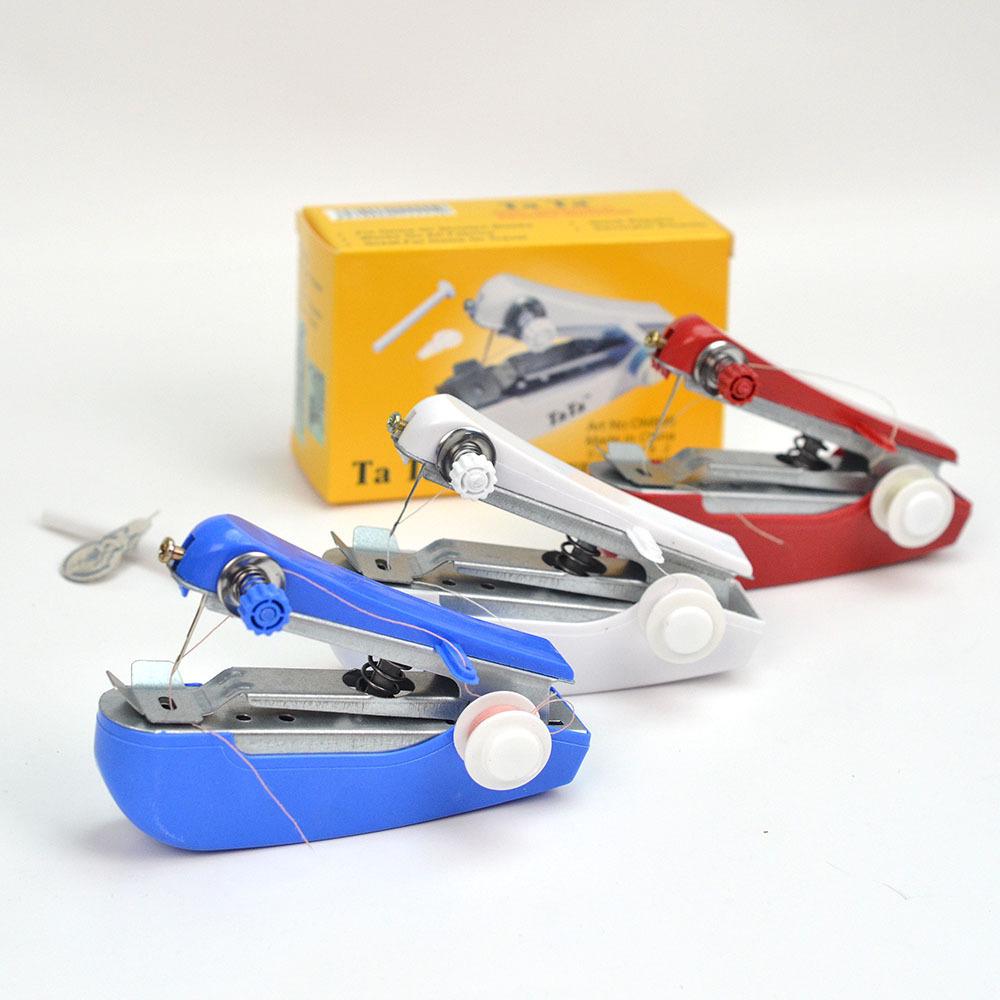 Portable Mini Handheld Sewing Machine for Simple Clothes and Embroidery