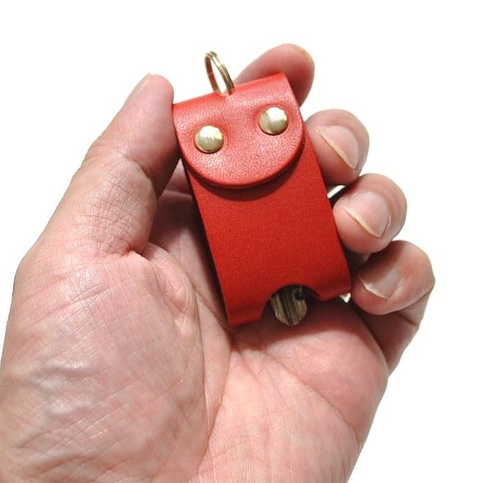 Key Keeper Key Cover Genuine Leather Made In Japan Tochigi Leather Full Cover Key Case (Black)