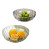 Abay PET Plastic Imitation Glass Fruit Plate
