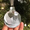 A Piece Exquisite Of My Heart Is In Heaven Feather Heart Ornament Ball For Family Celebrations