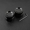 4pcs Motorcycle Front & Rear Axle Nut Covers Caps Black For Harley Sportster XL Dyna Fat Bob FXDF Touring Electra Glide Softail