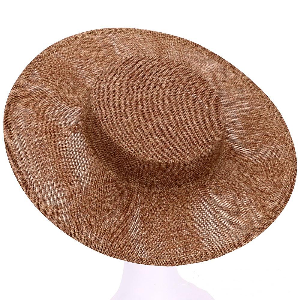 Hår Accessories DIY Hat Fascinator Base Ensfarvet Flere Farver Banket Hatte Hovedbeklædning Hat Base Bryllup