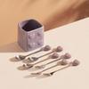 Heart-shaped Ceramic Fruit Fork and Spoon Set