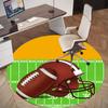 1PC football helmet Office Round Area Rug, Under Office Chairs Bedroom Living Room Home Decor, Carpet for Office -1110164